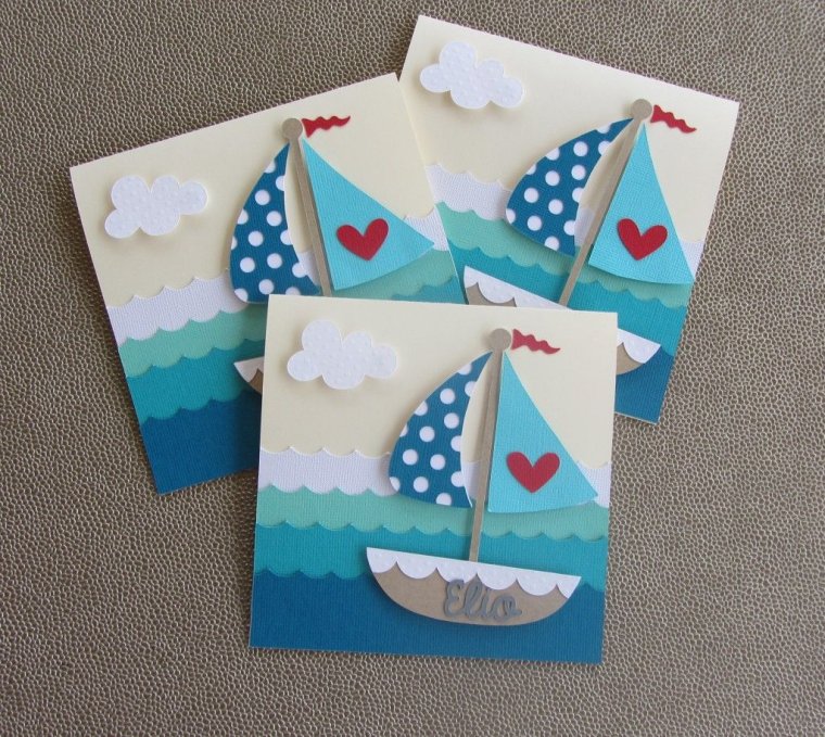 Открытка для мальчика своими руками