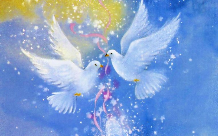 Объемный голубь на открытку