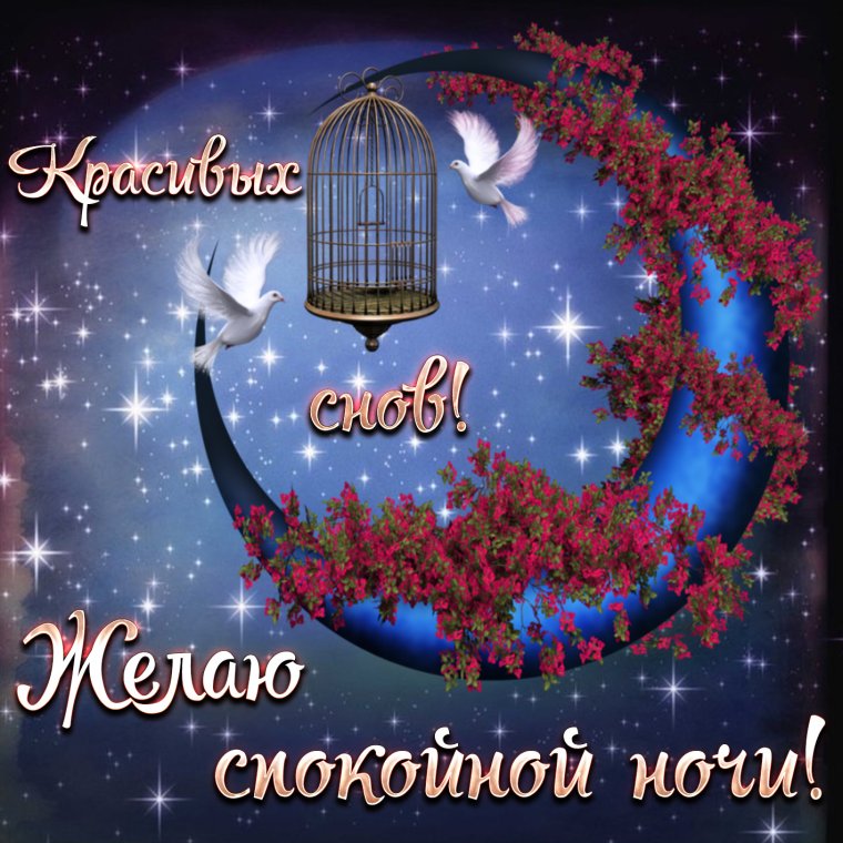 Открытки спокойной ночи женщине