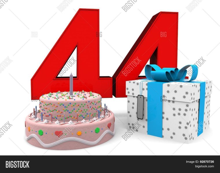 Торт на день рождения 44 года