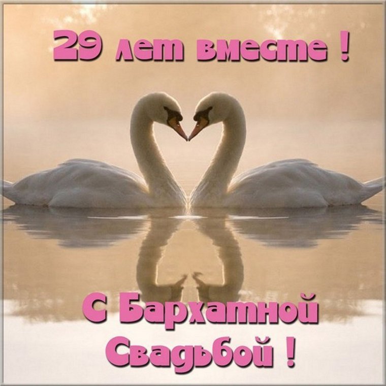 С годовщиной свадьбы 29 лет