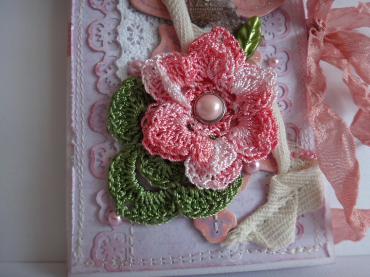 Скрапбукинг с вязаными элементами