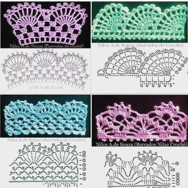 Вязаные цветы крючком