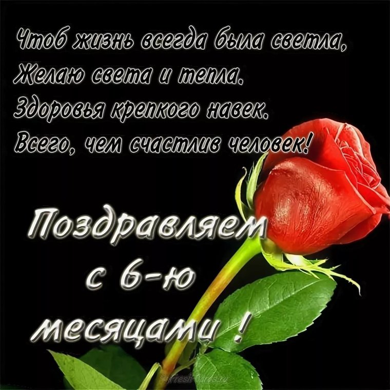 Мия 6 месяцев открытка