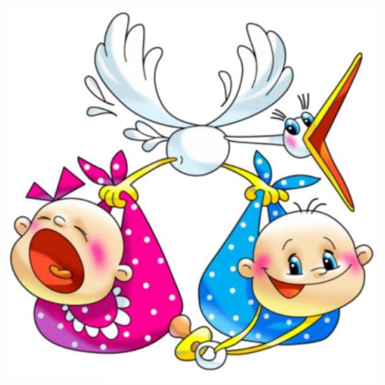 С днём рождения близнецов мальчика и девочки