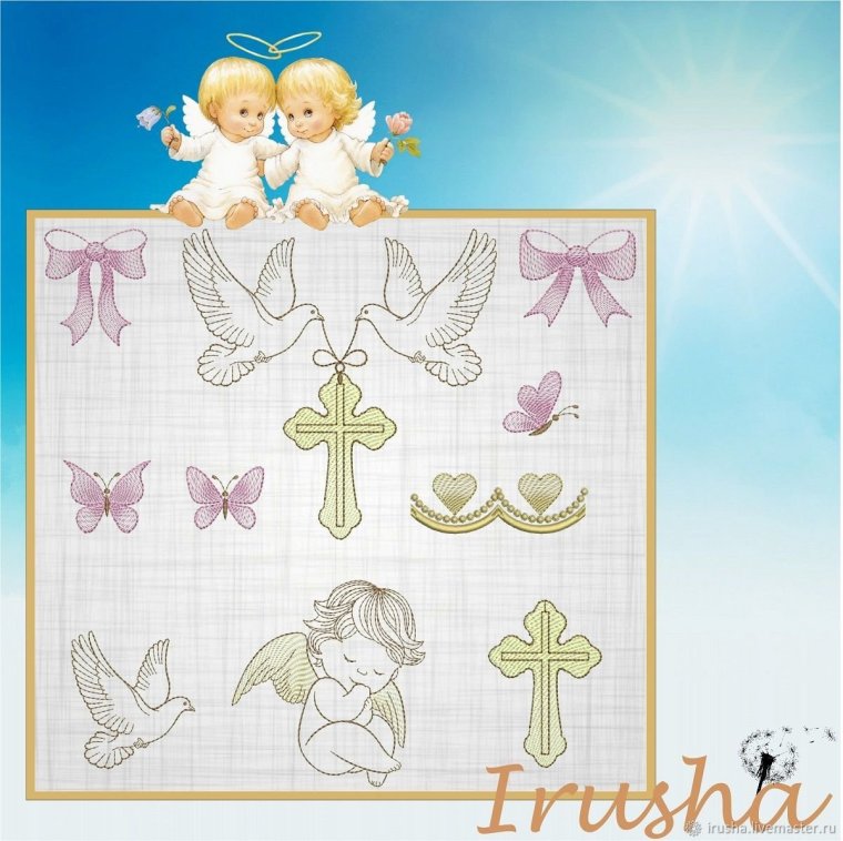Рамка с ангелочками