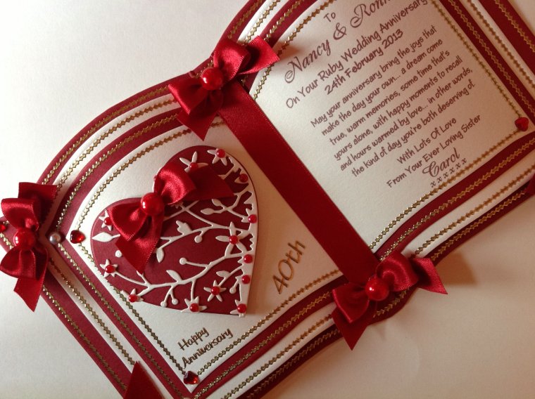 С рубиновой свадьбой