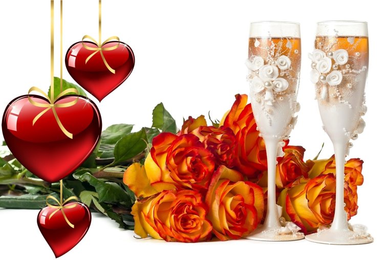 Цветы на рубиновую свадьбу