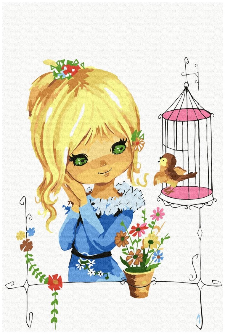 Открытка «девочка»