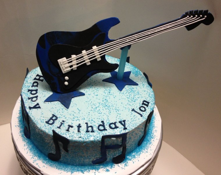 Торт гитара Нирвана