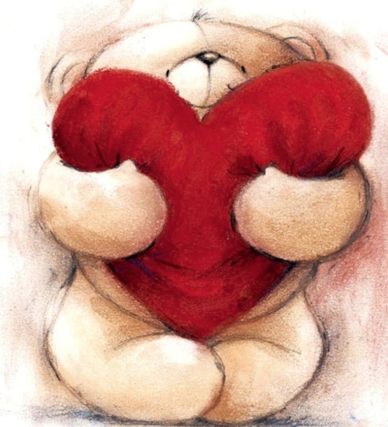 Мишка с сердечком