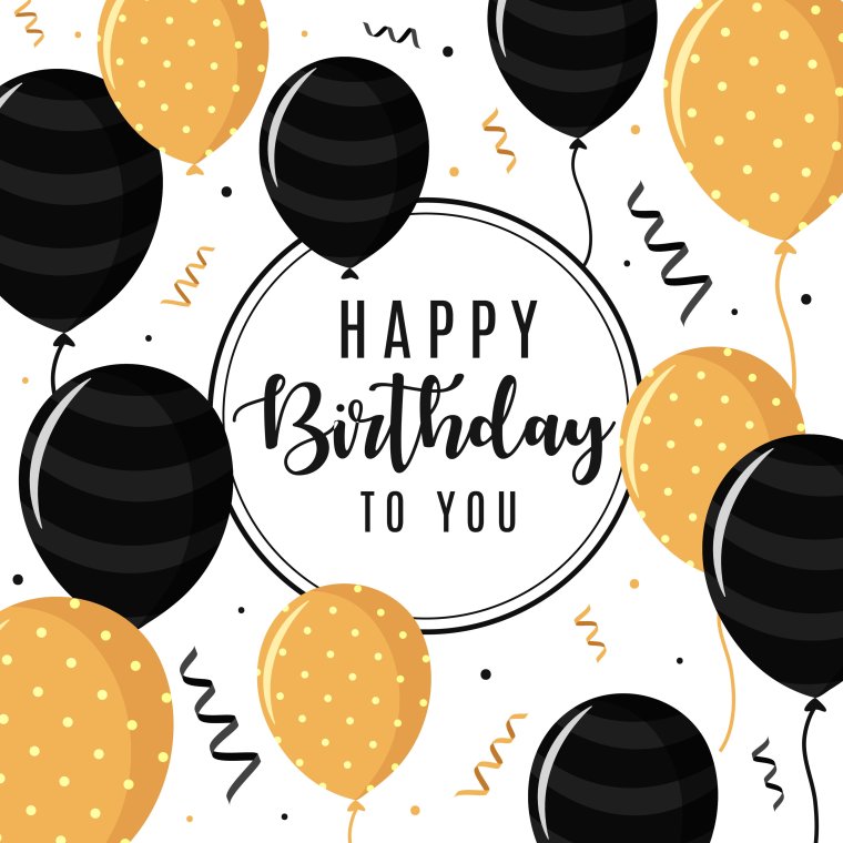 Стильные открытки с днем рождения