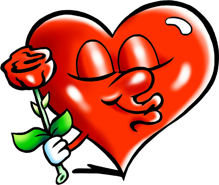 Поцелуй с сердечком