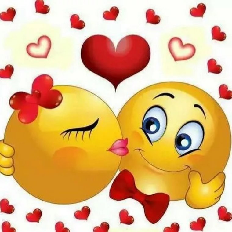 Влюбленные мультяшки