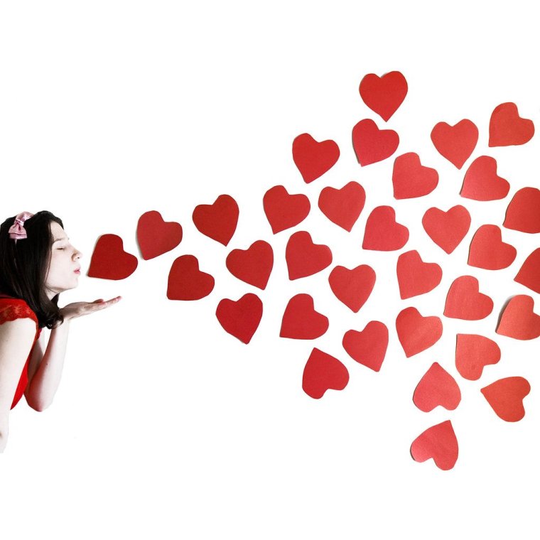 Открытки с поцелуями