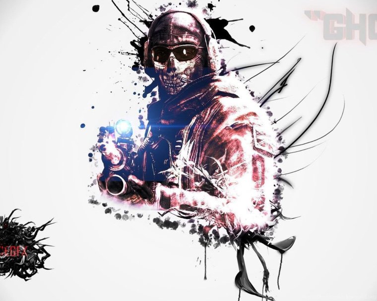 Кал оф дьюти Блэк ОПС череп