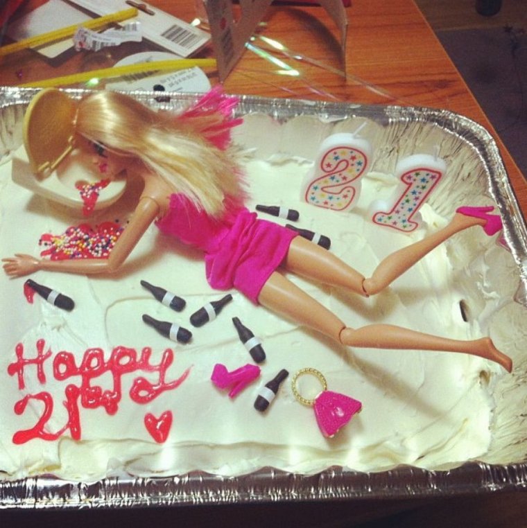 Торт подруге прикольный