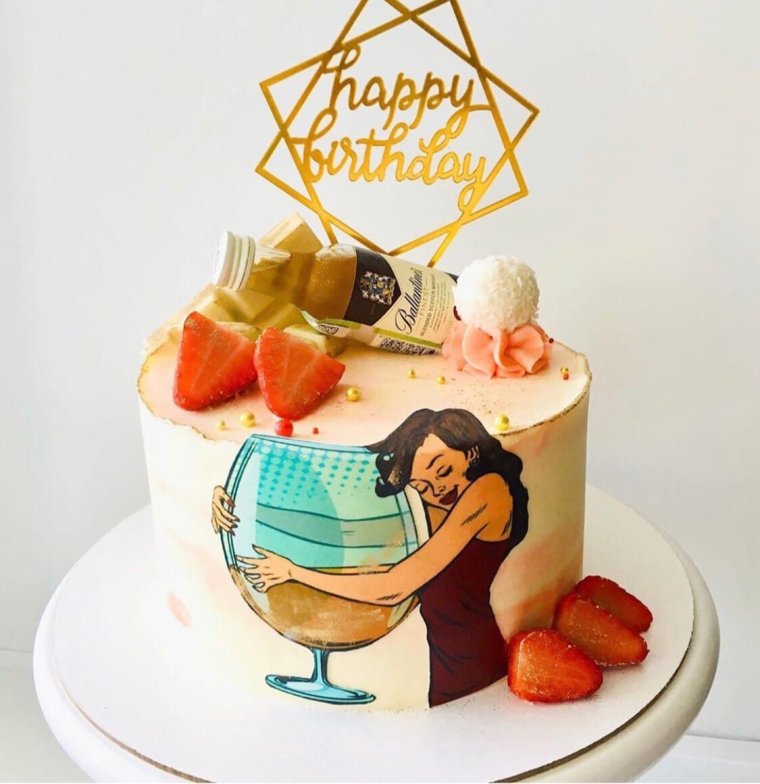 Торт для любимой подруги с приколами