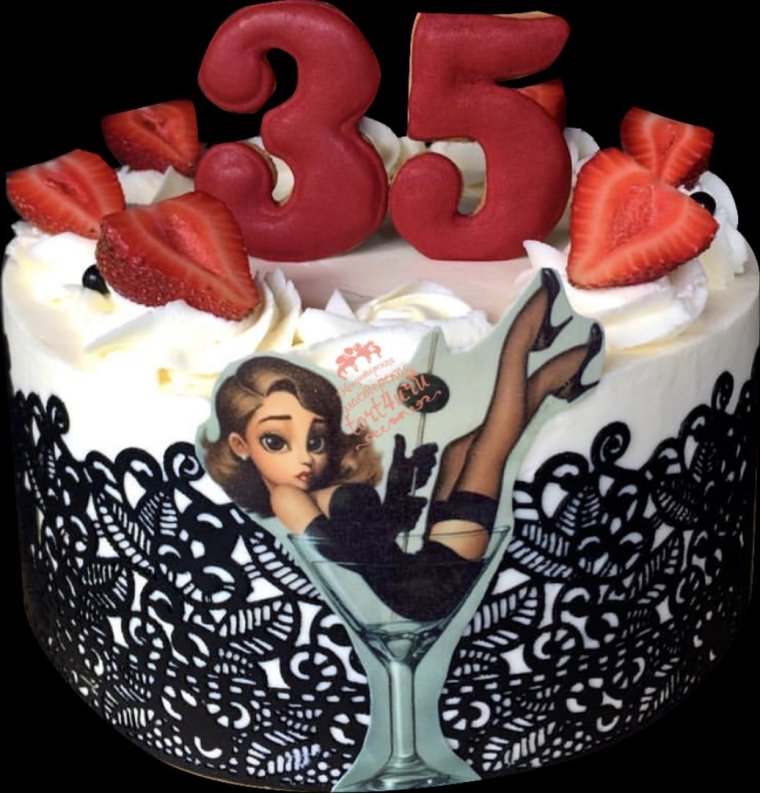 Торт на день рождения девушке 33