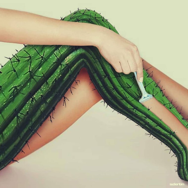 Креативная реклама депиляции