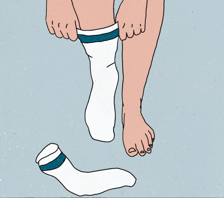 Качок с худыми ногами