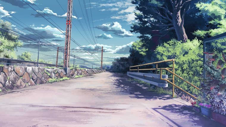 Фон улицы аниме гача лайф