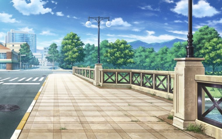 Фон улицы аниме гача лайф