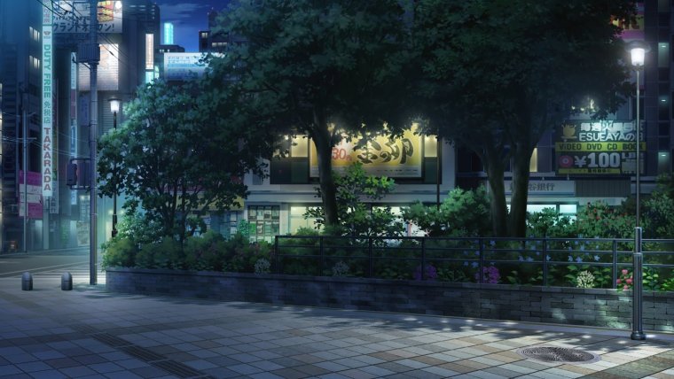 Улица с сакурой для гача лайф