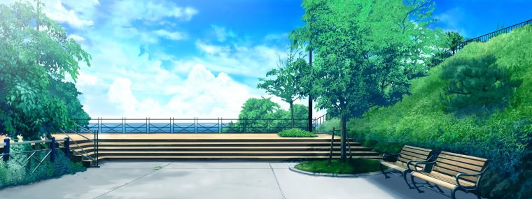 Аниме пейзаж школа гача лайф