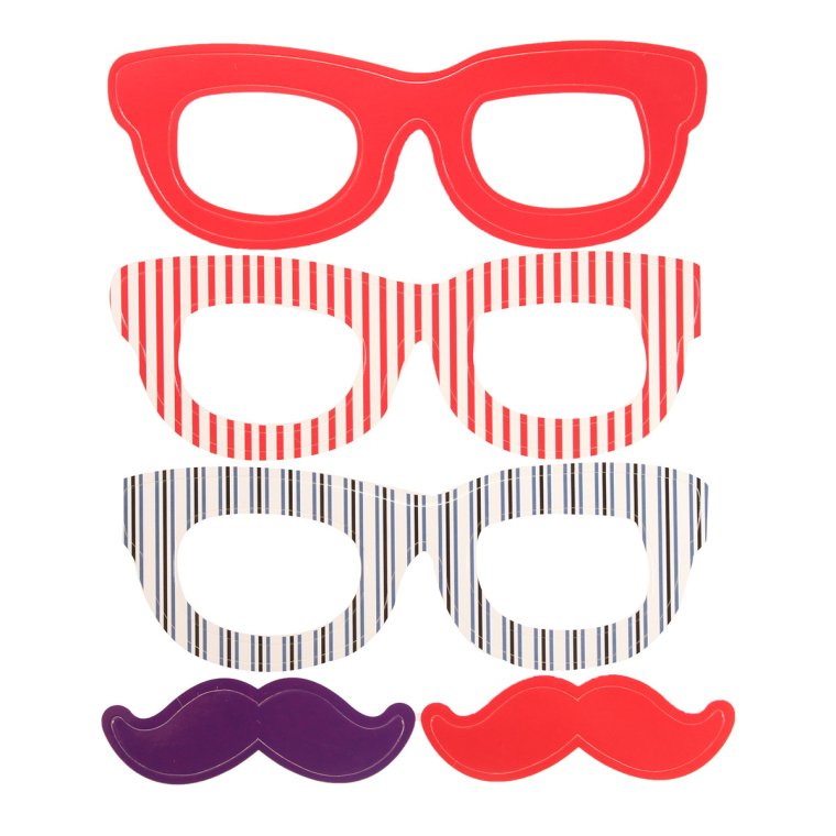 Очки на палочке для фотосессии