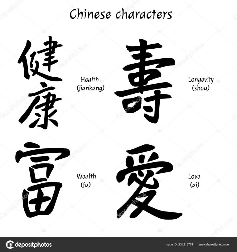 Китайские иероглифы любовь счастье удача