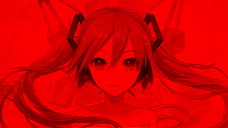 Хатсуне Мику красная