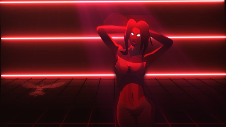 Неоновый красный