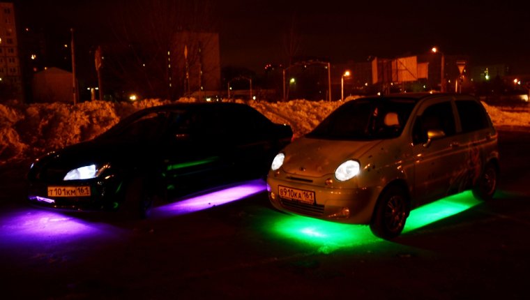 Дэу Матиз с ресничками