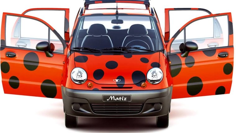 Реснички на фары Daewoo Matiz