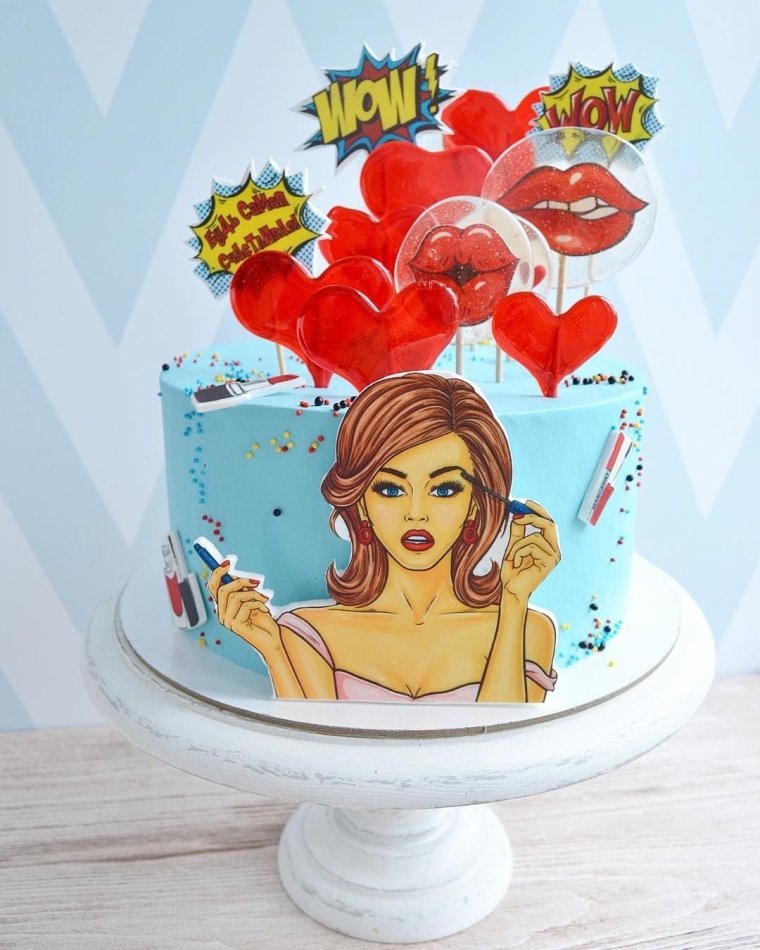 Надпись на торте с днем рождения