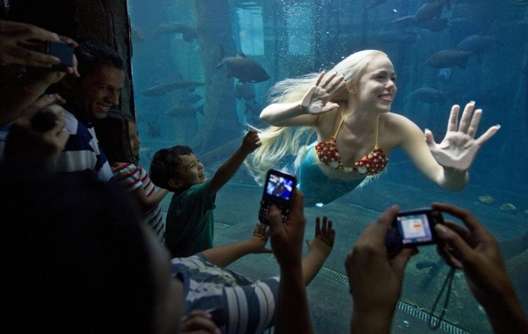 Ханна Фрейзер и она Живая Русалка