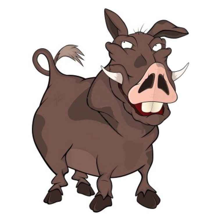 Бородавочник мультяшный