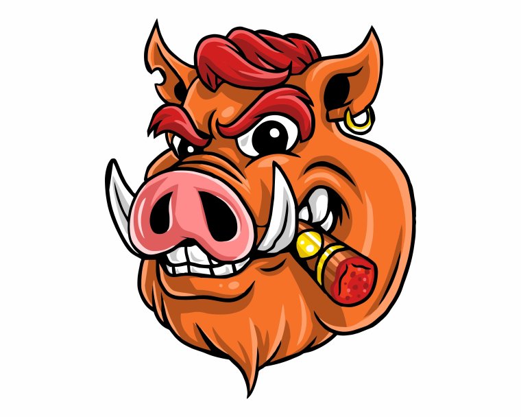 Граффити свинья