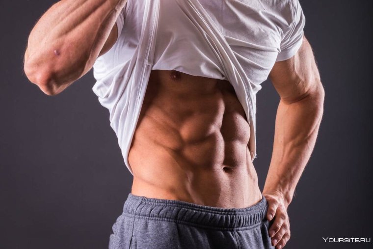 Накаченный женский пресс