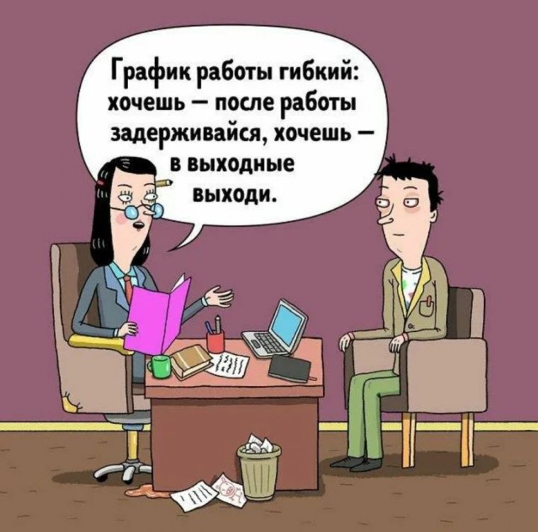 Собеседование карикатура