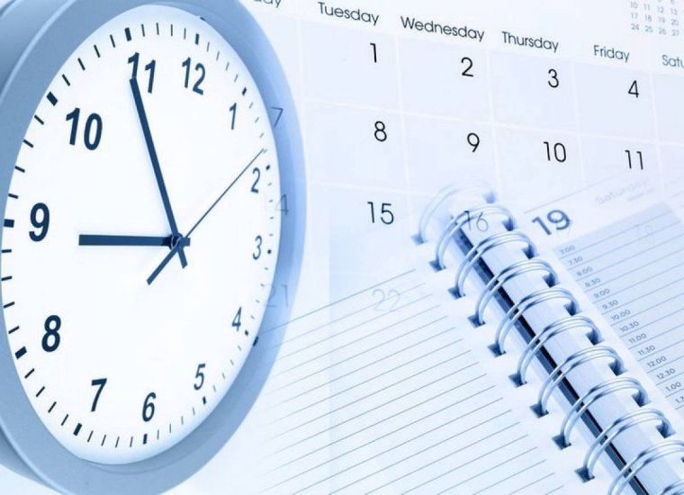 График работы календарь часы