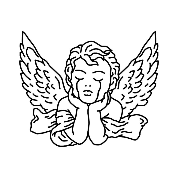 Ангел хранитель и человек арт