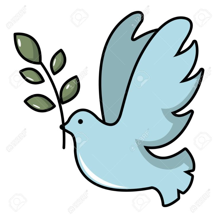 Голубь одной линией