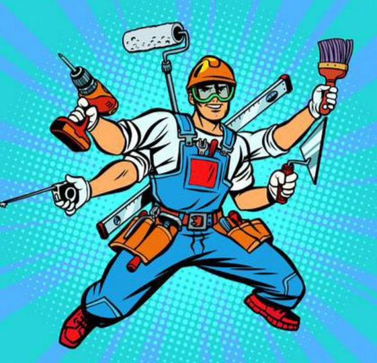 Мастер на час логотип для объявления