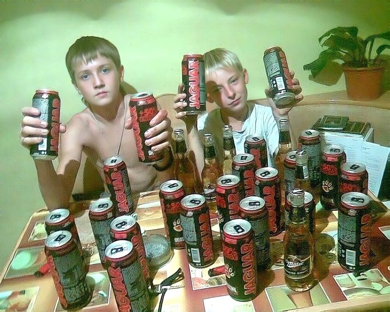 Алкаши в бане