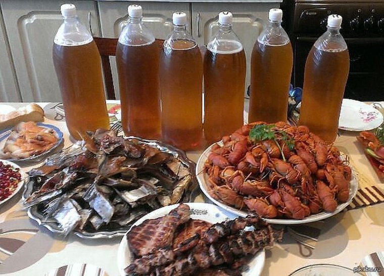 Застолье с пивом