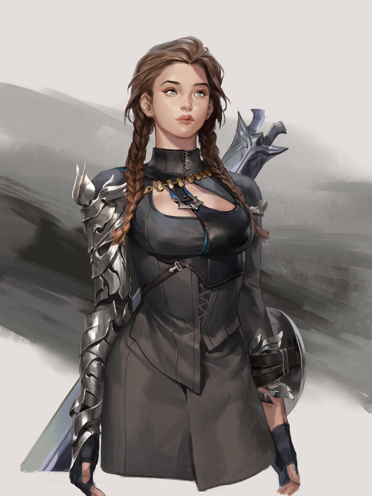 Милая девушка фэнтези