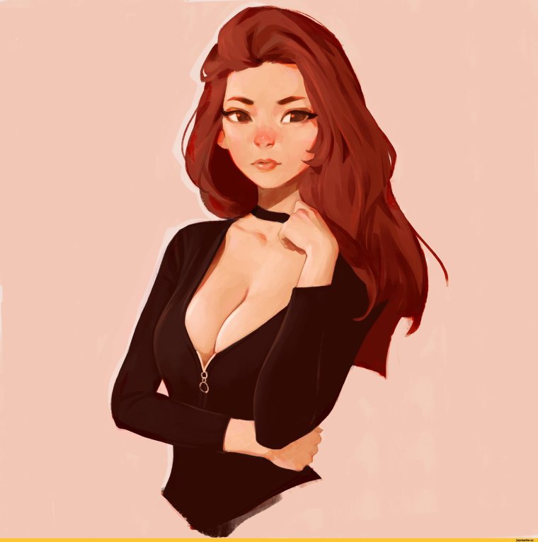 Соблазнительная девушка арт