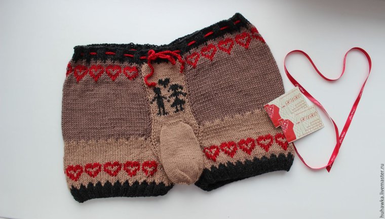 Вязаные мужские трусы